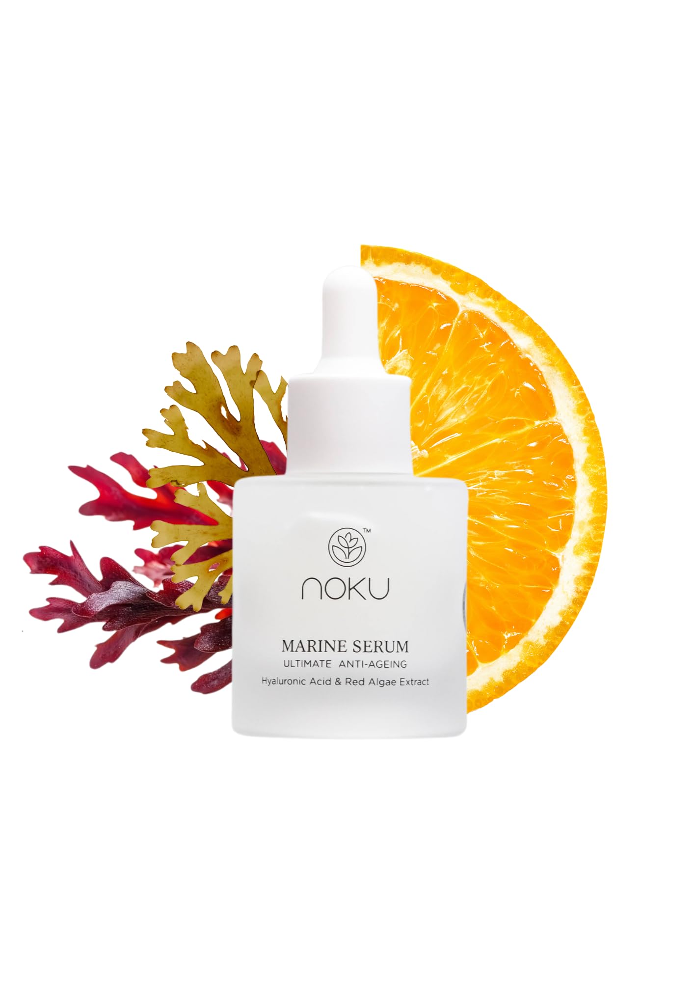 Noku Marine Serum - Red Algae, Hyaluronic Acid & Vitamin C for Anti-Aging, Firming & Deep Hydration (30ml)  
Noku Marine