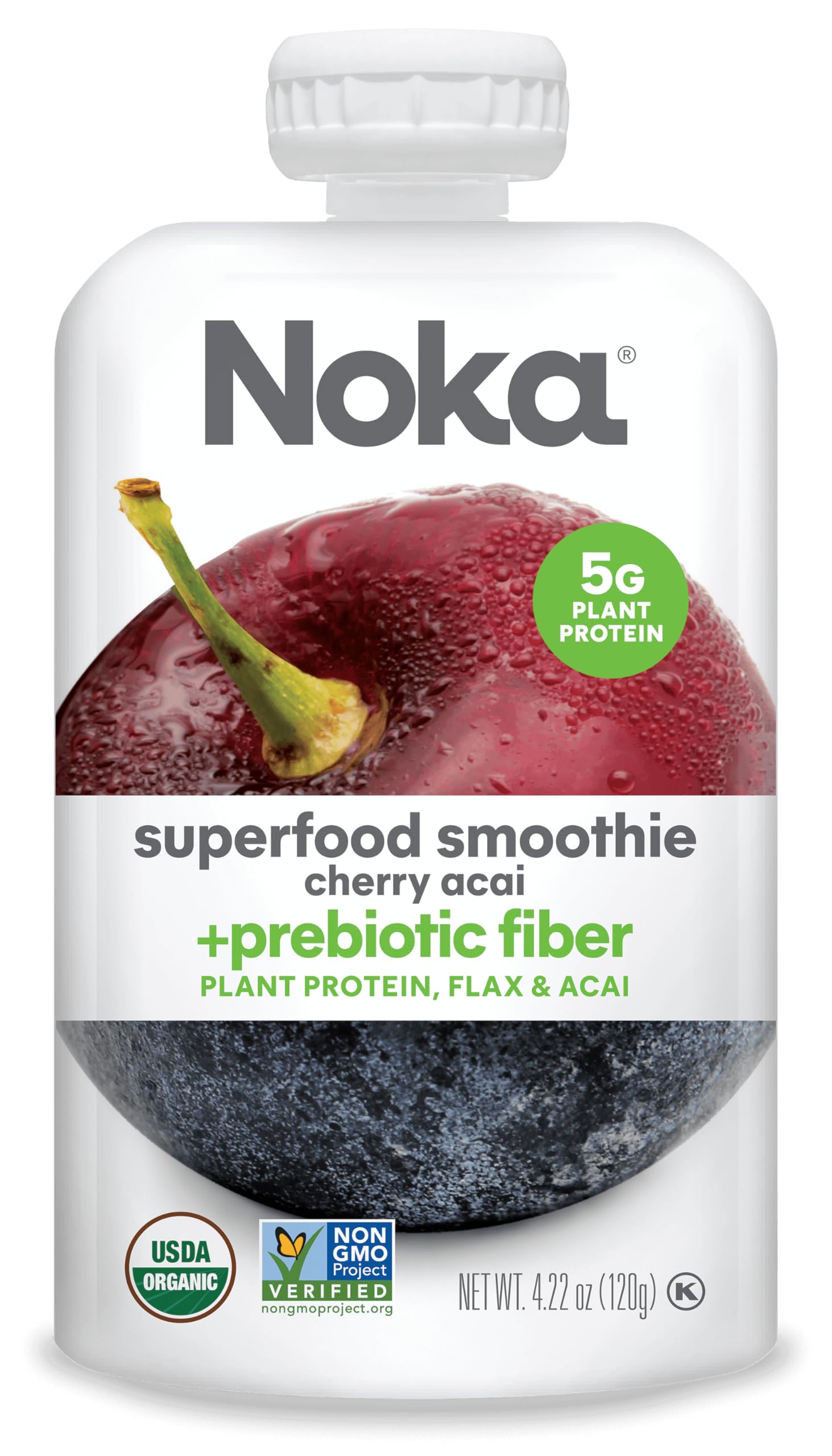 NOKA Organic Cherry Acai Superfood Smoothie for Weight Loss, |22 OZ USDA Organic
| NOKA Organic Cherry Acai Superfood S
