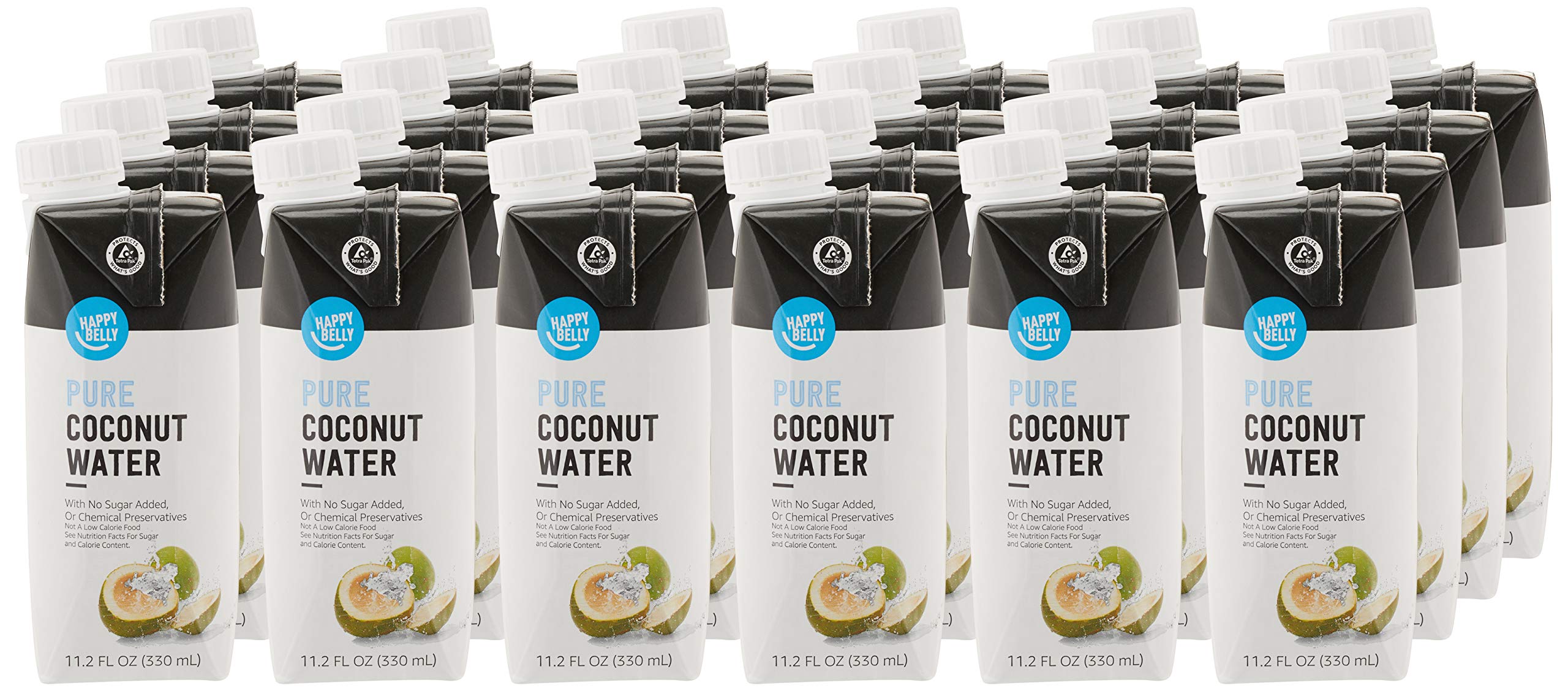 Happy Belly Coconut Water, 11.2 fl oz (Pack of 24) for Active Adults on the Go
| Happy Belly Coconut Water, 11.2 fl oz